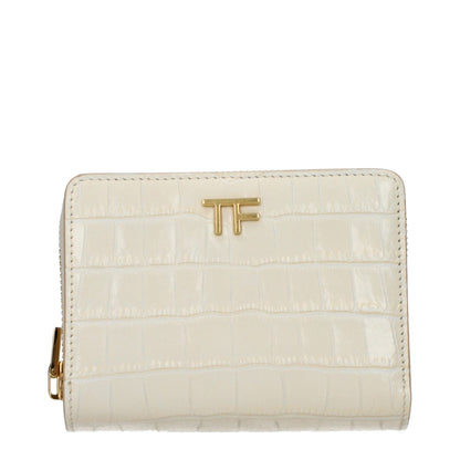 Tom Ford Beige Leather Wallet