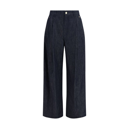 Brunello Cucinelli Blue Cotton Casual Pants