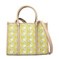 Tory Burch Yellow Fabric Handbag
