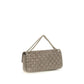 Valentino Garavani Gray Suede Leather Shoulder Bag