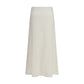 Brunello Cucinelli Beige Wool Oves Aries Midi Skirt