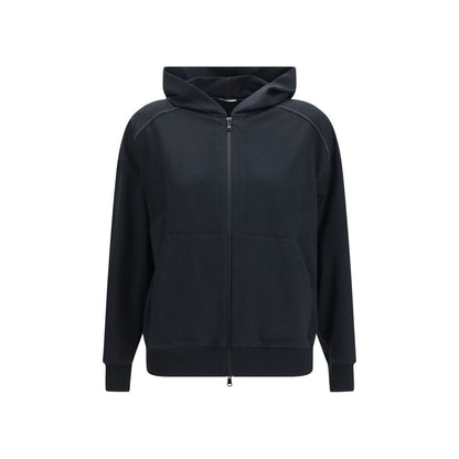 Brunello Cucinelli Black Cotton Sweatshirt