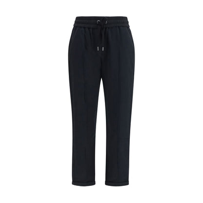 Brunello Cucinelli Black Cotton Athletic Pants