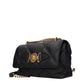 Versace Black Leather Shoulder Bag