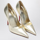 Christian Louboutin Christian Louboutin Miss Z pumps in silver laminated nappa leather
