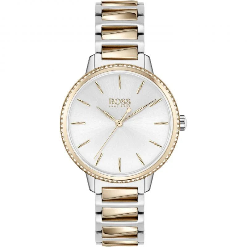 Hugo Boss Womens 1502567 Signature Two Tone Stainless Steel Watch
