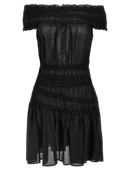 Tory Burch Smocked Cotton Dress