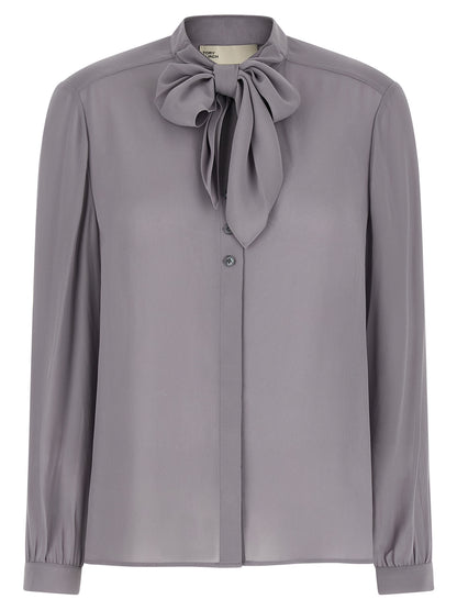Tory Burch Georgette Bow Blouse