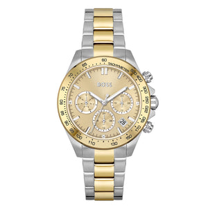 Hugo Boss Womens 1502618 Novia Gold Tone Stainless Steel Watch