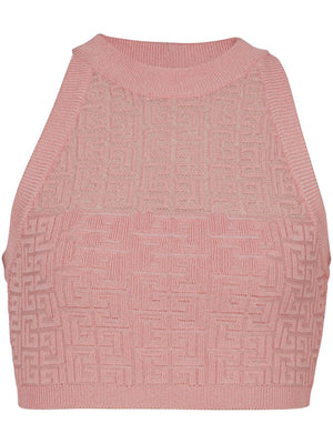 Balmain Balmain PB Labyrinth knit top