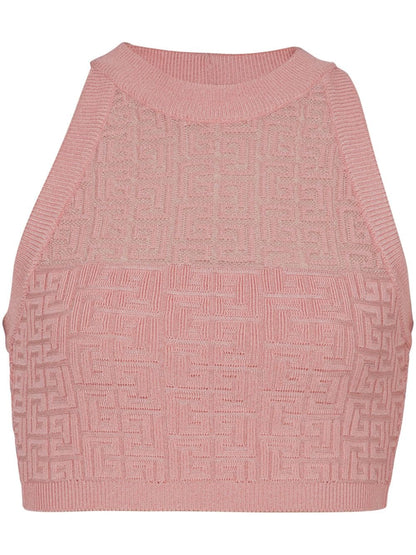 Balmain Balmain PB Labyrinth knit top