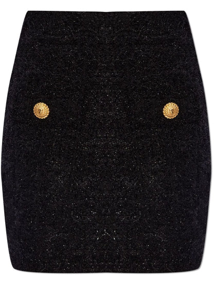Balmain Balmain High-waisted bouclé miniskirt