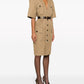 Saint Laurent Saint Laurent Cotton twill midi dress