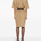 Saint Laurent Saint Laurent Cotton twill midi dress