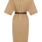 Saint Laurent Saint Laurent Cotton twill midi dress