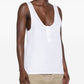 Saint Laurent Saint Laurent semi-sheer Henley Tank Top