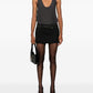 Saint Laurent Saint Laurent Henley-neck silk tank top