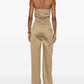 Saint Laurent Saint Laurent strapless belted cotton jumpsuit