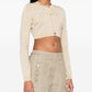 Versace Versace Barocco lurex cropped cardigan