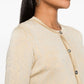 Versace Versace Barocco lurex cropped cardigan
