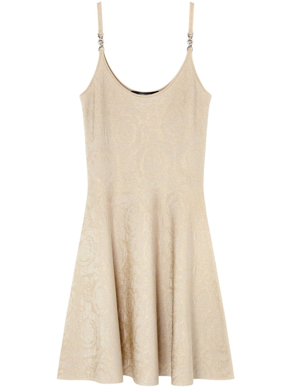 Versace Versace Barocco jacquard flared mini dress