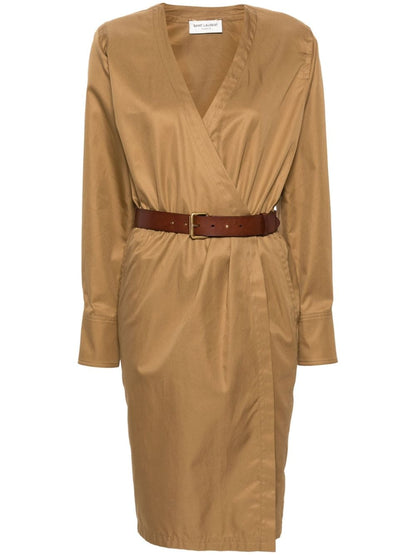 Saint Laurent Saint Laurent belted dress