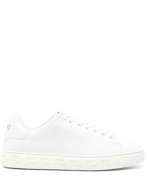 Versace Versace greca faux leather sneakers