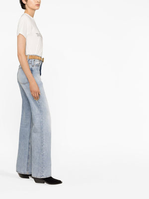 Saint Laurent Saint Laurent Reverse Logo Print T-shirt