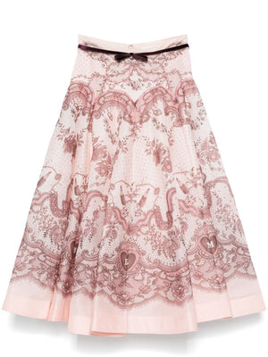 Zimmermann Zimmermann Crush midi skirt