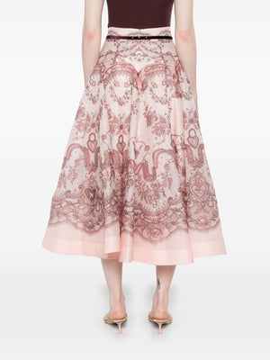 Zimmermann Zimmermann Crush midi skirt