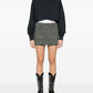 Golden Goose Golden Goose Cropped Cotton Sweatshirt with Crystals on the Front