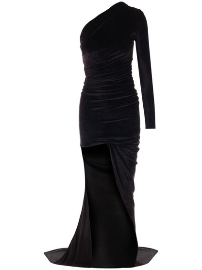 Balenciaga Long asymmetrical one-shoulder dress