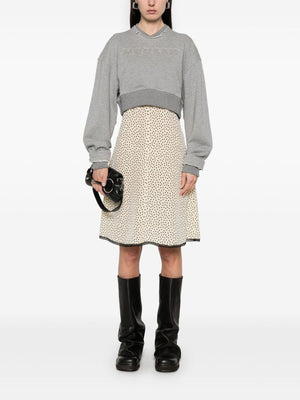Alexander McQueen Crop sweatshirt with logo