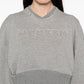 Alexander McQueen Crop sweatshirt with logo