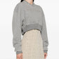 Alexander McQueen Crop sweatshirt with logo