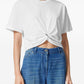 Versace Versace logo-embroidered T-shirt in white