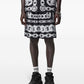 Versace Versace Medusa Chains Silk Shorts