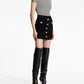 Balmain Balmain Button Embellished Knitted Skirt