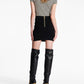 Balmain Balmain Button Embellished Knitted Skirt