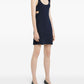 Alt Tag: Courreges Pre Courreges Pre Courrèges 90's mini dress in navy sleeveless minimalist cutout vintage designer look