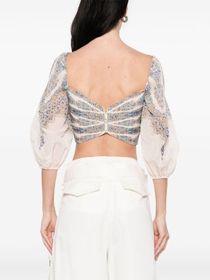 Zimmermann Zimmermann Zimmerman pleated design top