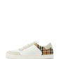 Burberry Burberry Leather, suede and check sneakers