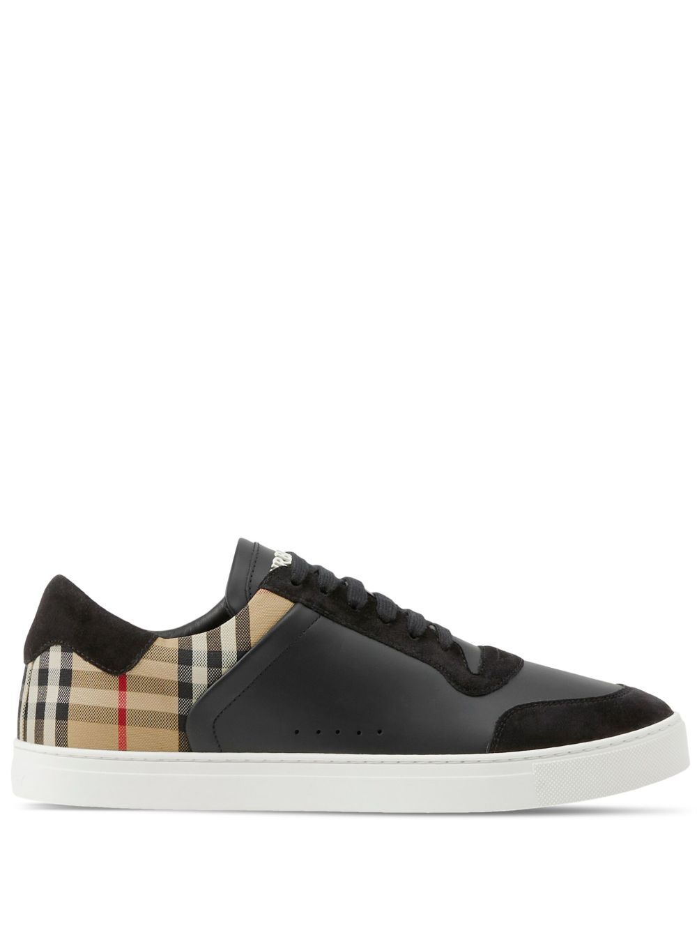 Burberry Burberry Leather, suede and check sneakers