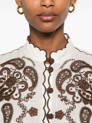 Zimmermann Zimmermann Ascension Embroidered Shirt
