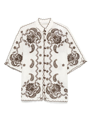Zimmermann Zimmermann Ascension Embroidered Shirt