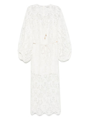Zimmermann Zimmermann Coco lace midi dress - ivory