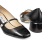 Jimmy Choo Jimmy Choo Elisa 45 Nappa and Patent Leather Pumps