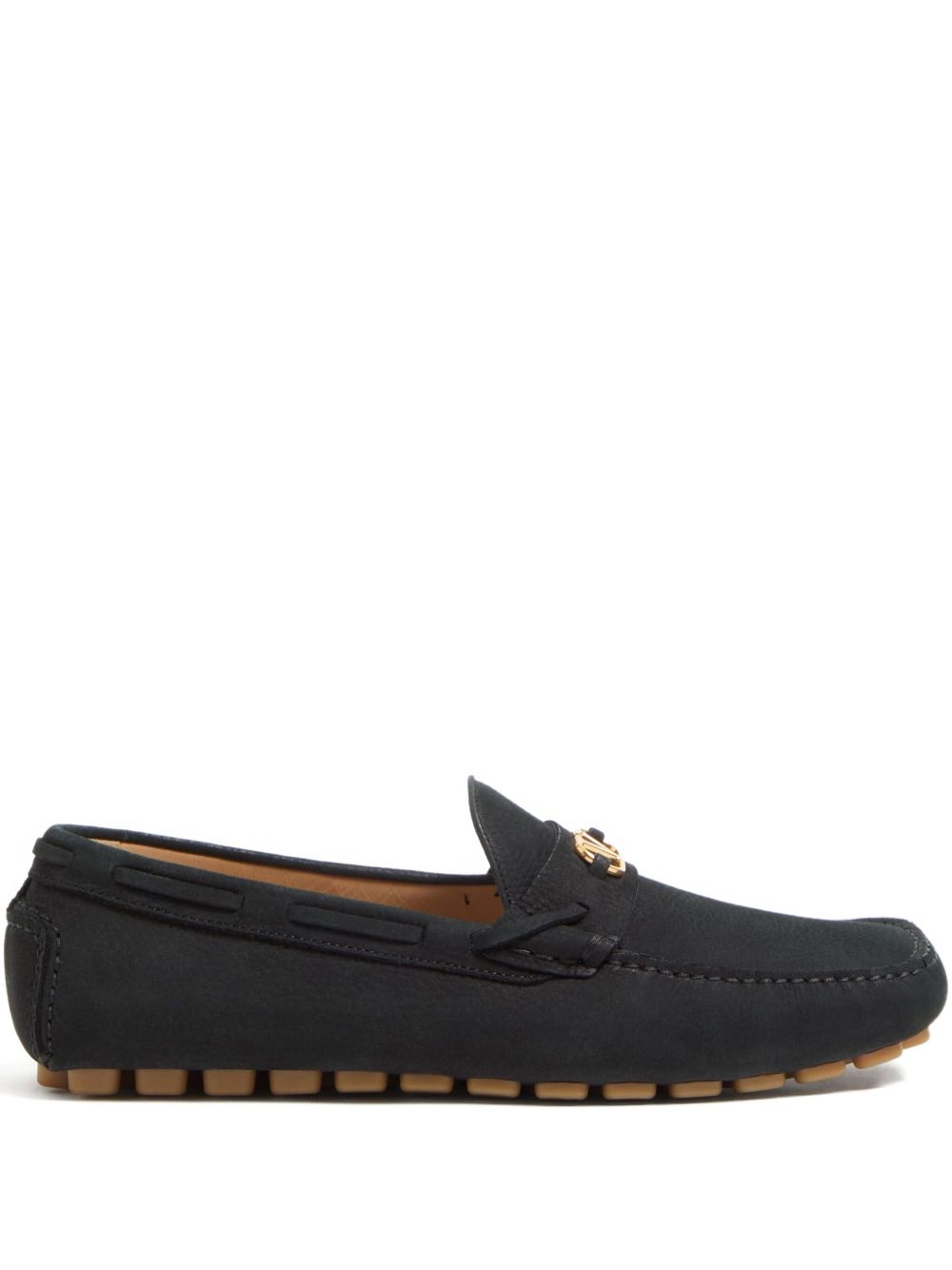 Valentino Garavani Valentino Garavani Fastaway Driver Moccasin In Deer Suede