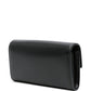 Balmain B-Buzz Logo-Plaque Leather Crossbody Bag Black