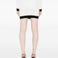 Balmain Balmain Button-embellished ribbed-knit mini skirt